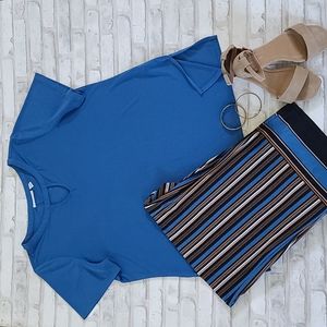 Susan Graver Liquid Knit Top & Crop Pants Set